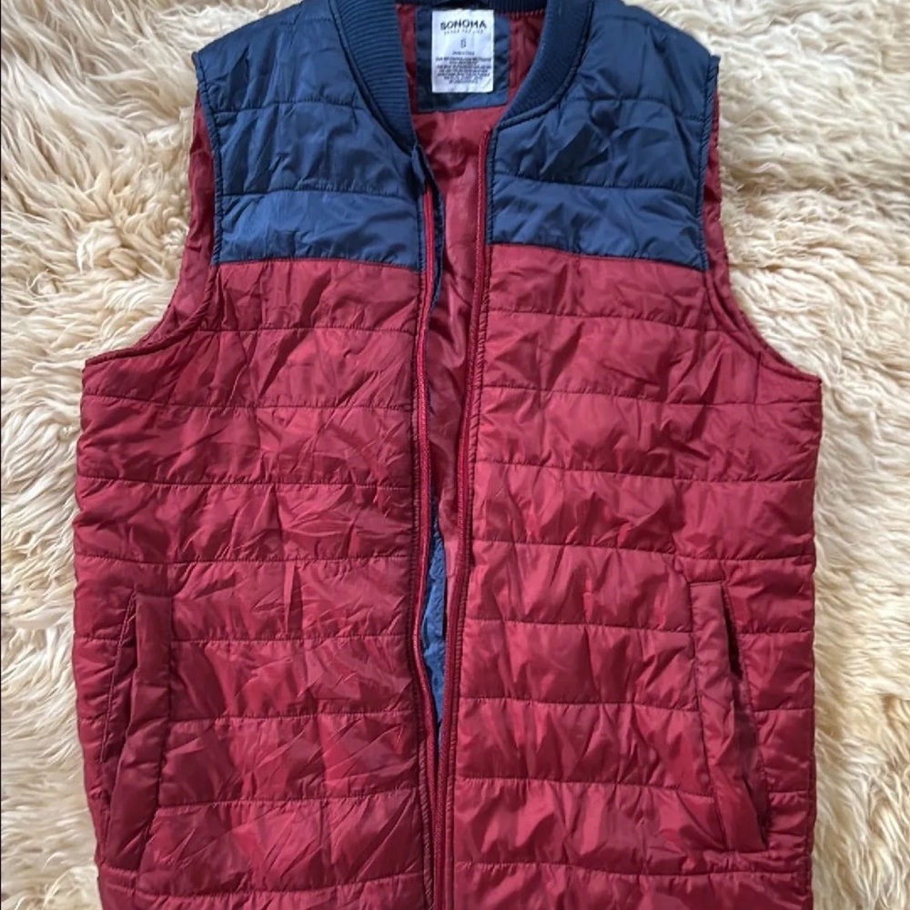 Sonoma Blue and Red Quilted Vest